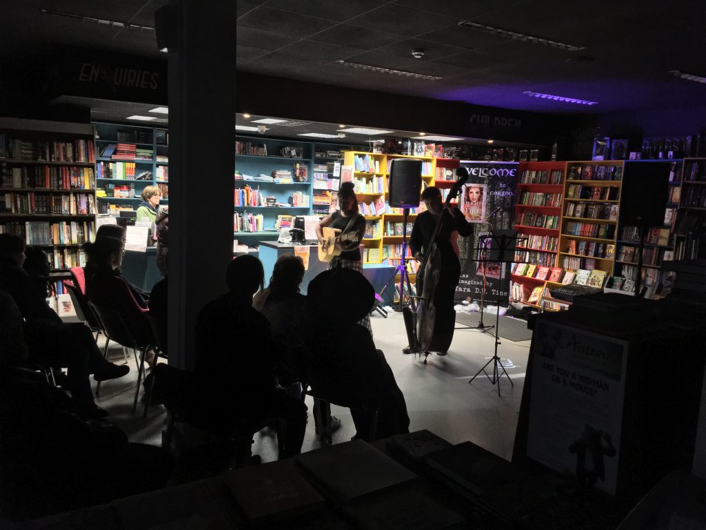 Music event at Roe River Books.